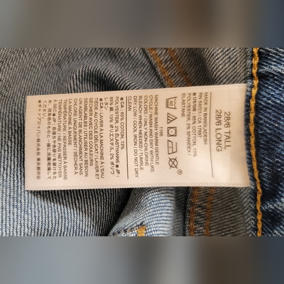 NEW Banana Republic Factory TALL Wide Leg Crop Jeans Size 28 TALL - Picture 12 of 12